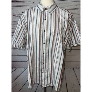 Kuhl Suncel Shirt Short sleeve button front XL Mens Extra large Striped Outdoors